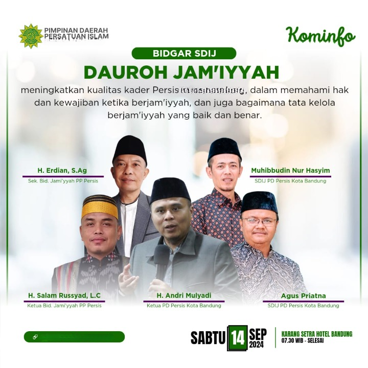 Dauroh Jamiyyah SDIJ PD PERSIS Provinsi Di Yogyakarta